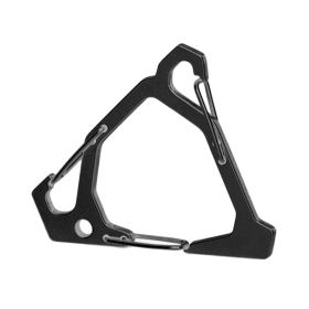 Multi-functional Portable Triangle Hook Hanging Buckle for Outdoor - Black - Triangle Hook