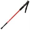 Three-section Straight Handle Retractable Trekking Poles - Red - Walking Sticks