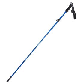 Folding Outdoor Handrails Trekking Walking Sticks - Blue - Walking Sticks