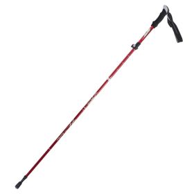 Folding Outdoor Handrails Trekking Walking Sticks - Red - Walking Sticks