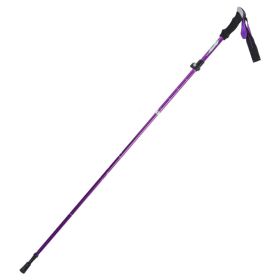 Folding Outdoor Handrails Trekking Walking Sticks - Purple - Walking Sticks