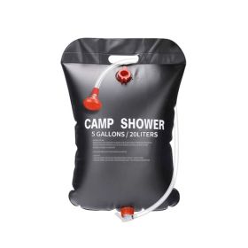 Outdoor Portable Camping Shower Water Bag for Home Use - Black - Camping Shower