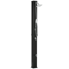 10.6 Gallons Solar Heated Shower with 360 Rotating Rainfall