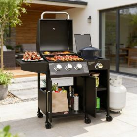 Burner, gas grill, outdoor barbecue grill - Black