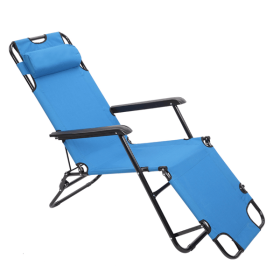 Chair for Outdoor, 2-in-1 Portable Tanning Chair with Pillow