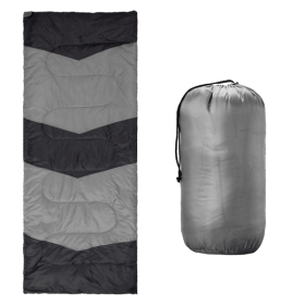 Lightweight Sleeping Bag for Backpacking, Hiking, Waterproof Compact Envelope Sleeping Bag for Cold & Warm Weather, Gray - default title