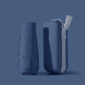 Umbrella With Storage Case - Navy
