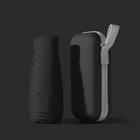 Umbrella With Storage Case - Black