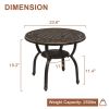 Cast Aluminum Outdoor Side Table