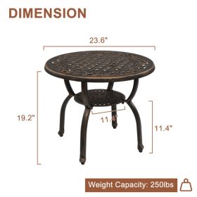 Cast Aluminum Outdoor Side Table