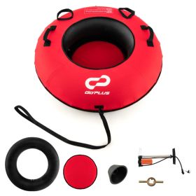 40" Inflatable Snow Sled for Kids and Adults - Red