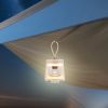 Outdoor Waterproof Camping Lantern Speaker with 3 LED Light Colors - White