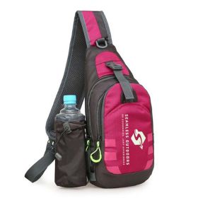 "Seamless Outdoors Colorful Sling Bag With Water Slot " - Rose
