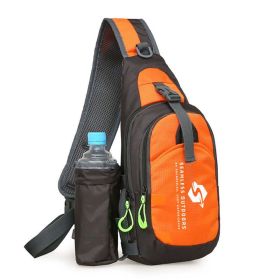"Seamless Outdoors Colorful Sling Bag With Water Slot " - Orange