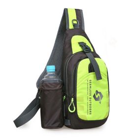 "Seamless Outdoors Colorful Sling Bag With Water Slot " - Green