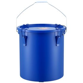 Fryer Grease Bucket, 6 Gal Oil Disposal Caddy Carbon Steel Fryer Oil Bucket with Rust-Proof Coating