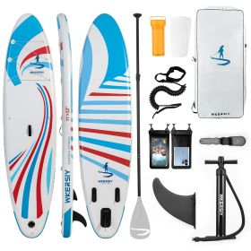 inflatable paddle board 11'  Sup including sup paddle, paddleboard backpack, pump, leash - red