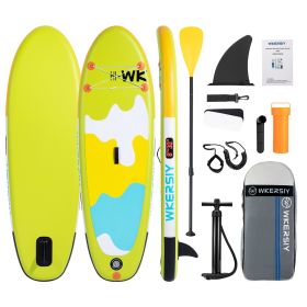 inflatable paddle board 8'  Kids Sup including sup paddle, paddleboard backpack, pump, leash - green
