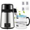 4L Water Distiller 1L/H Distilled Water Filter Timing Temp Display 750W - Silver