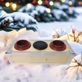 Yakimoto Vintage Wooden Cooler With Wireless Fast Charger