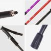 Three-section Straight Handle Retractable Trekking Poles - Black - Walking Sticks