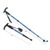 Four-Section Curved Handle Trekking Pole for Camping - Red - Walking Sticks