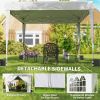10 x 10 ft Pop Up Canopy Tent with Sidewalls, UPF50+ Outdoor Portable Instant Canopy Shelter with Carry Bag, White - Default Title