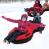 80" 2-Person Inflatable Snow Sled for Kids and Adults - Red