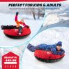 40" Inflatable Snow Sled for Kids and Adults - Red