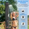 10.6 Gallons Solar Heated Shower with 360 Rotating Rainfall