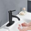 Single Handle Bathroom Faucet Lavatory Faucet Stainless Steel Single Hole-T10, Matte Black[Unable to ship on weekends,usps/fedex] - default title