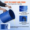 Fryer Grease Bucket, 6 Gal Oil Disposal Caddy Carbon Steel Fryer Oil Bucket with Rust-Proof Coating