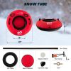 40" Inflatable Snow Sled for Kids and Adults - Red
