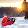 40" Inflatable Snow Sled for Kids and Adults - Red