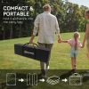 9' x 12' RV Mat, Outdoor Patio Rug / Large Camping Carpet with Carrying Bag, Waterproof Plastic Straw, Design for Backyard - default