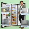 Small refrigerator, refrigerator, suitable for small spaces, black - Black