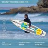 inflatable paddle board 11'6 touring Sup including sup paddle, paddleboard backpack, pump, leash - green