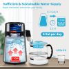 4L Water Distiller 1L/H Distilled Water Filter Timing Temp Display 750W - Silver