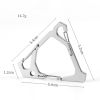 Multi-functional Portable Triangle Hook Hanging Buckle for Outdoor - White - Triangle Hook