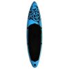 Inflatable Stand Up Paddleboard Set 120.1"x29.9"x5.9" Blue - Blue