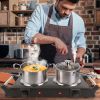 2000W Electric Dual Burner Portable Coil Heating Hot Plate Stove Countertop RV Hotplate