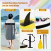 inflatable paddle board 8'  Kids Sup including sup paddle, paddleboard backpack, pump, leash - yellow