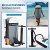 inflatable paddle board 12'6 touring Sup including sup paddle, paddleboard backpack, pump, leash - Blue