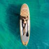 Inflatable Stand Up Paddle Board 10'6" Premium SUP W Accessories, Wood Color - Wood
