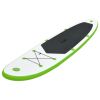 Inflatable Stand Up Paddle Board Set Green and White - Green