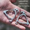 Multi-functional Portable Triangle Hook Hanging Buckle for Outdoor - Black - Triangle Hook