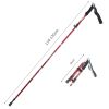 Folding Outdoor Handrails Trekking Walking Sticks - Red - Walking Sticks