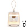 Outdoor Waterproof Camping Lantern Speaker with 3 LED Light Colors - White