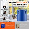 Fryer Grease Bucket, 6 Gal Oil Disposal Caddy Carbon Steel Fryer Oil Bucket with Rust-Proof Coating