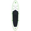 Inflatable Stand Up Paddle Board Set Green and White - Green